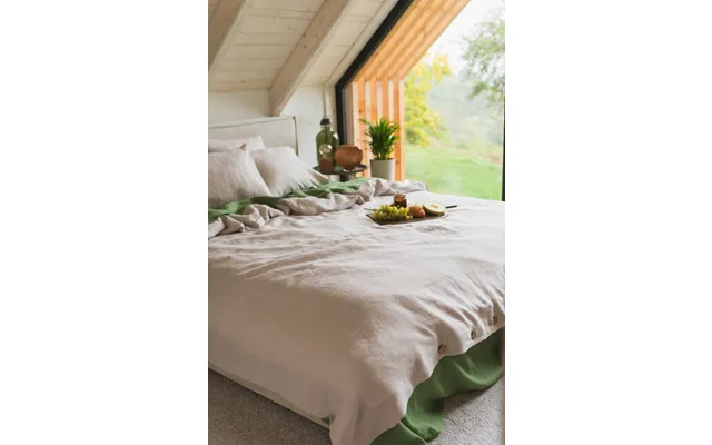 Linen Duvet Cover In Cream Size Uk King