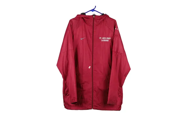 Nike Jacket - Large Red Polyester