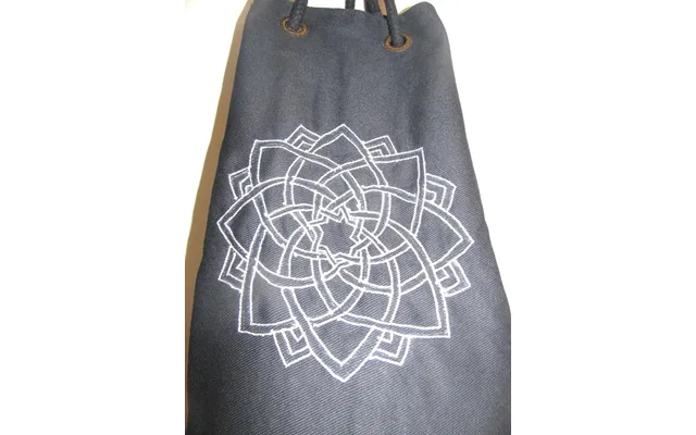 Omsutra Kids Mandala Yoga Mat Bag With Saree Lace Color Purple With Yellow Mandala