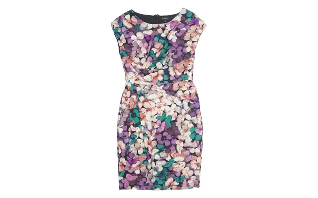 Phase Eight Womens Bodycon Dress Purple Floral Sleeveless Knee Length Uk 12