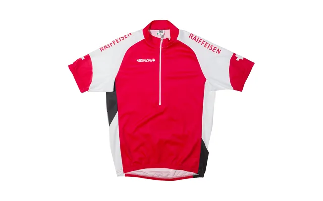 Santini Cycling Shirt Mens Jersey Red 1 2 Zip L
