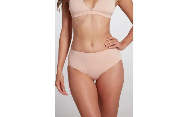 Serena Mid-rise Bikini Bottom Pink Blush Size Large