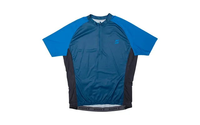 Stoke Cycling Shirt Mens Jersey Blue 1 2 Zip 2xl