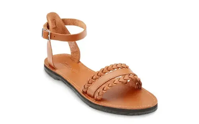 The Bohemia Leather Sandal Color Caramel Size 6