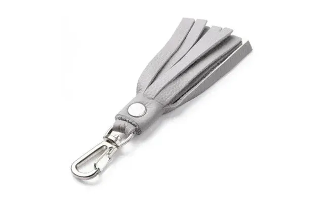 The Magdalen Leather Tassel Keychain Color Atlantic Blue