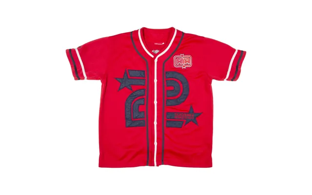 Two Angle Athletics Baseball Button Up Mens Jersey Red Usa Button Neck M