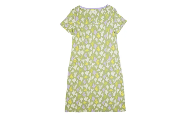 White Stuff Cactus Womens T-shirt Dress Green Short Sleeve Knee Length Uk 10