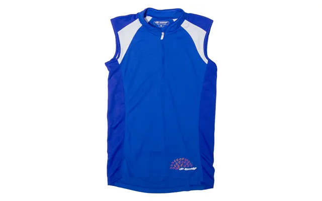 Ziener Cycling Shirt Mens Jersey Blue Sleeveless 1 4 Zip S