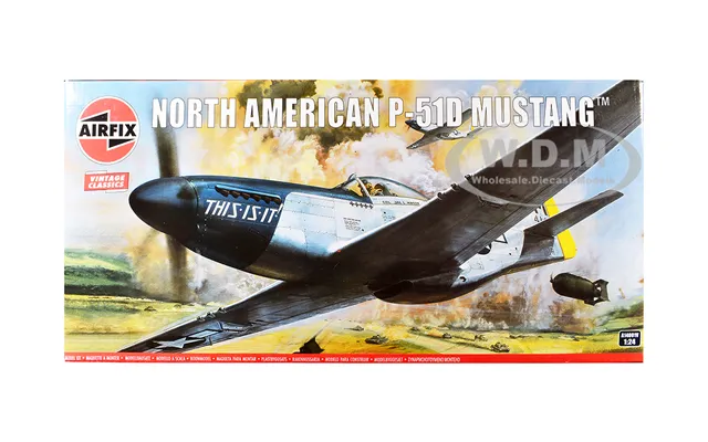 Level 4 Model Kit North American P-51d Mustang Aircraft With 2 Scheme Options 1 24 Plastic Model Kit By Airfix