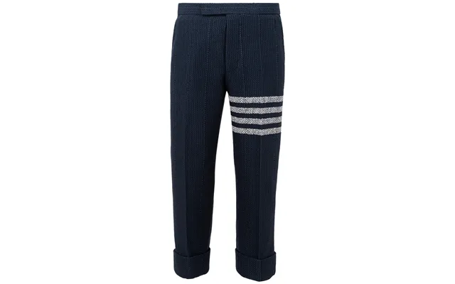 Blue Tweed Trousers Thom Browne