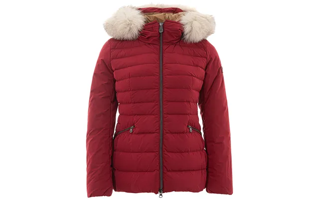 Bordeaux Upholstered Jacket With Pelliccia Collar Peuterey
