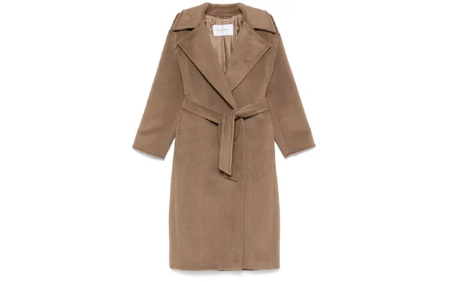 Coat Robe In Alpaca - Wool And Cachemire