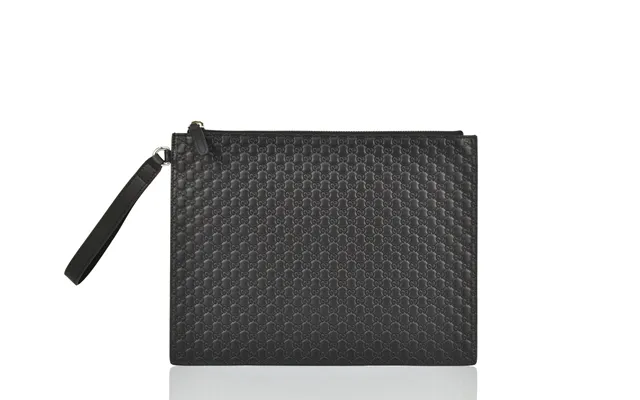 Gucci Black Pouch Handbag Men Microguccissima Mod. 544477 Bmj1n 1000