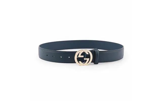 Gucci Blue Belt Women's Leather Moon Mod. 546386 Ap00g 4134