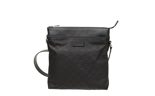 Gucci Men's Black Messenger Bag Gg Canvas And Leather Mod. 510342 K28bn 1000