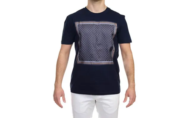 Hosio - With Bandana In Seta Dis. Tie 1210j55 V7 Blue