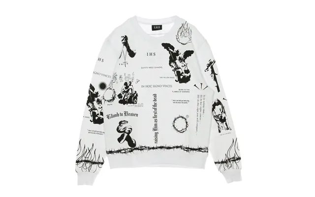 Lightweight Crewneck Man Manifesto White