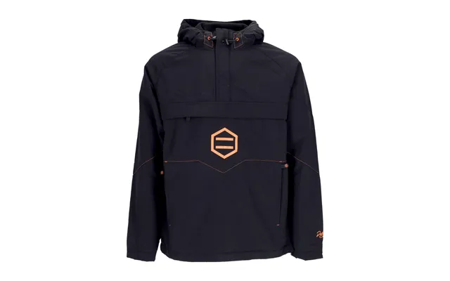 Men's Anorak Jacket Removable Jacket Black Orange