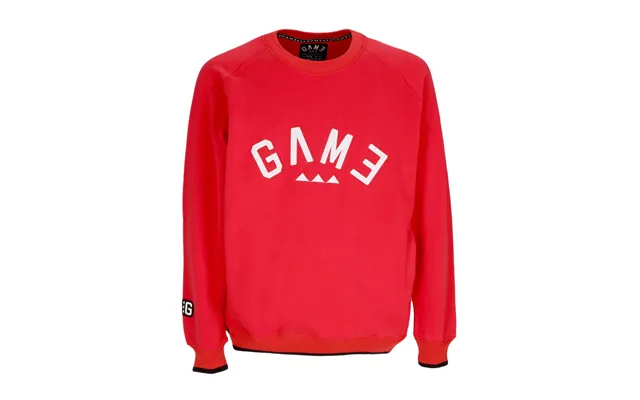 Men's Arch Logo Crew Neck Sweatshirt Royal Red