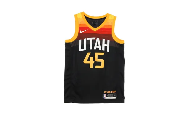 Men's Basketball Tank Top Nba Swingman Jersey City Edition 2020 No 45 Donovan Mitchell Utajaz Black Sundial