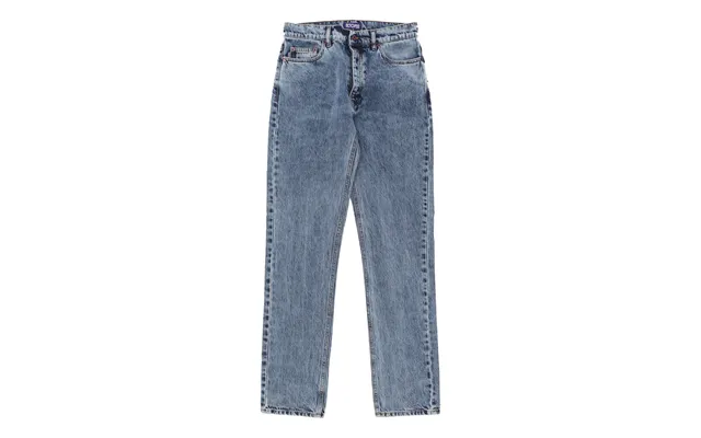 Men's Jeans Pockets Regular Denim Blue Bleached