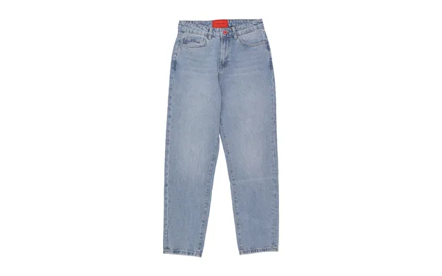 Men's Jeans Printed Flames And Logo Jeans Denim Blue
