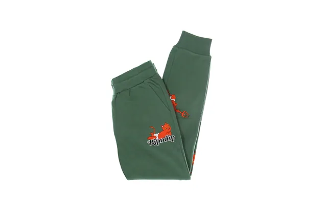 Men's Lightweight Tracksuit Pants Devil Babies Sweat Pants Dark Sage