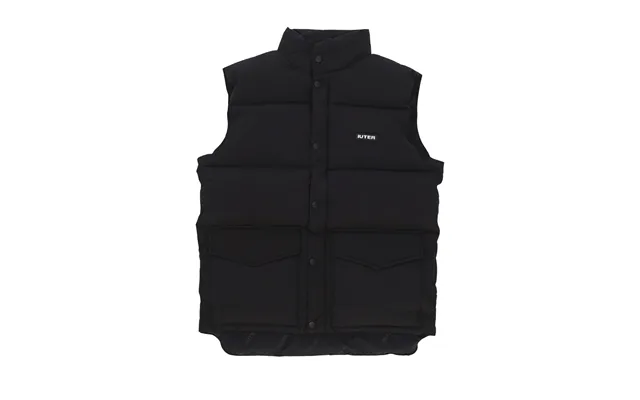 Men's Puff Vest Black Sleeveless Down Jacket
