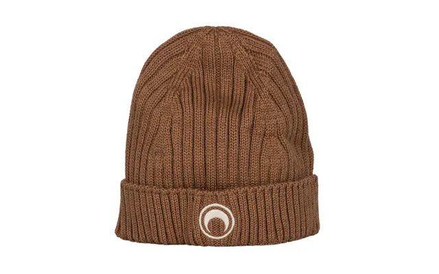Moon Logo Knit Beanie In Camel product image