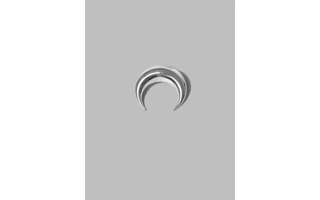 Silver Plated Moon Stud
