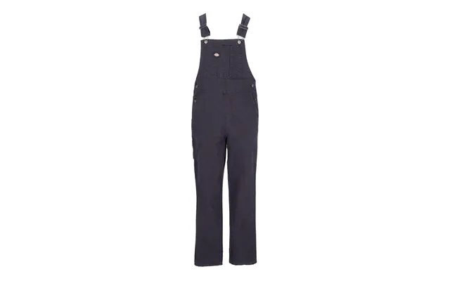 Women's Duck Canvas Bib Stone Wash Black Overalls