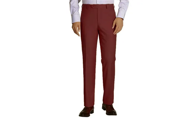 Burgundy Men's Slim Fit Wool Dress Pants - Elegant Style product image