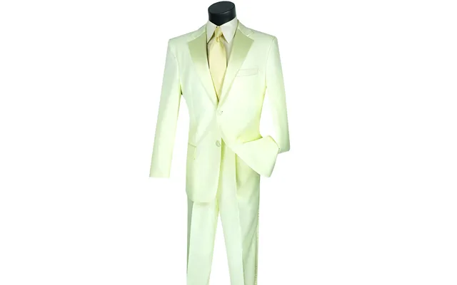 Mens Affordable 2 Button Classic Tuxedo Suit In Ivory product image