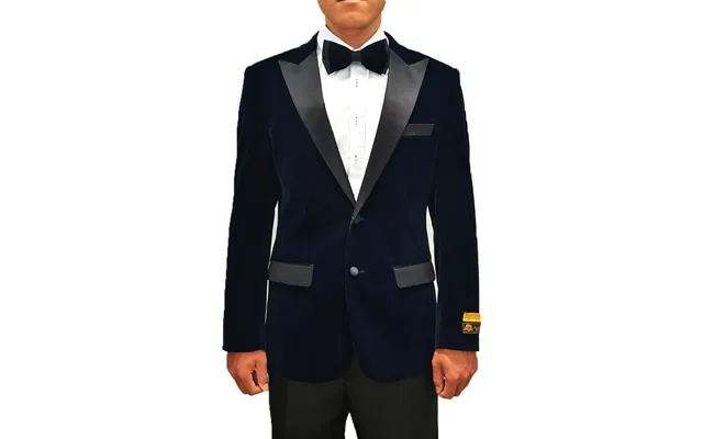 Mens Navy Blue Wedding Tuxedo - Dark Blue Tuxedo Suit Mens Classic Velvet Tuxedo Dinner Jacket In Navy