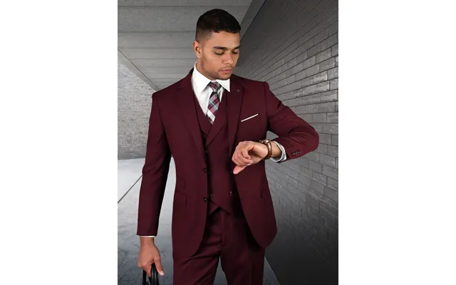 Men's Wool 3 Piece Suit - Bold Solid Color, 100% Wool, Statement Brand
