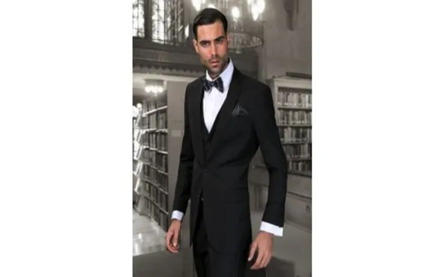 Statement Men's Outlet Wool Suit - 3 Piece, Ultra Slim Fit, Solid Colors
