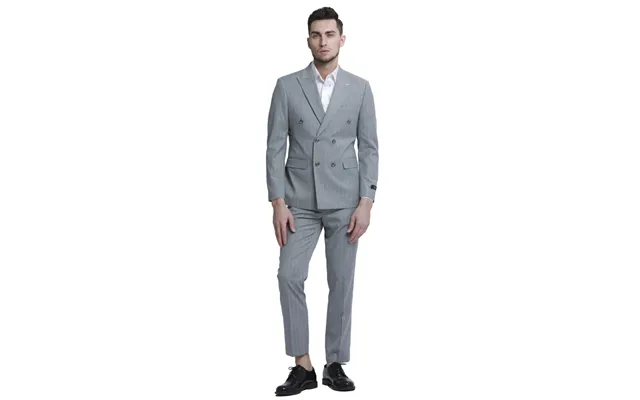Tazio Men's Outfit Light Pinstripe Skinny Fit 2-piece Suit