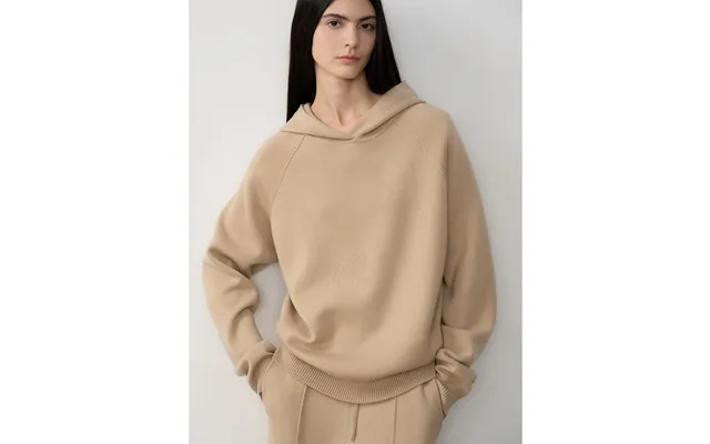 Urban One Wool Hooded Knit Outfit - S Camel-top product image
