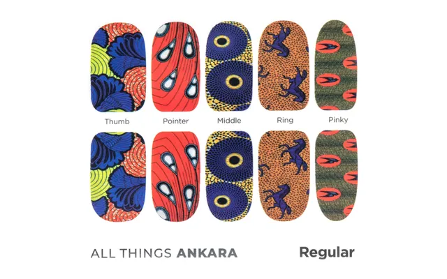 African Print Nail Wraps - Iziegbe
