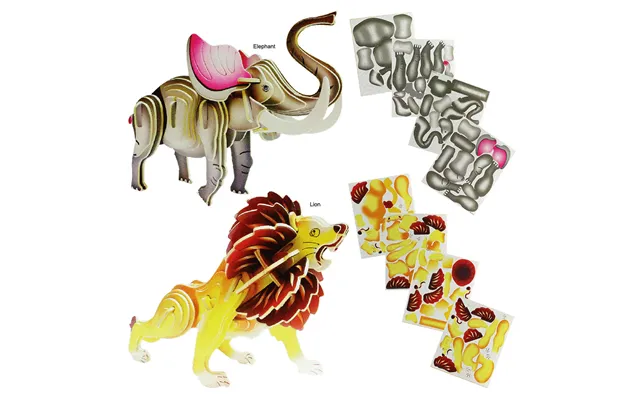 African Safari Woodcraft Construction Kit - Elephant