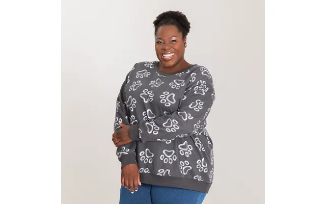 All Over Chalk Paw Sweatshirt - Xl