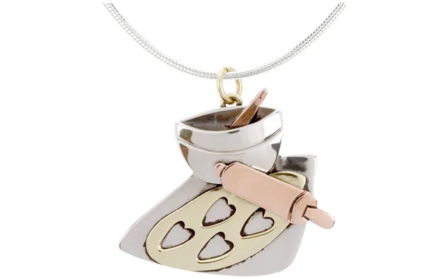 Baked With Love Necklace - With Rhodium Chain