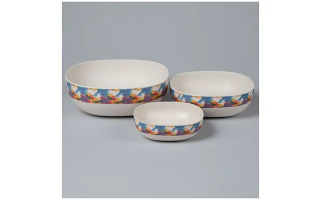 Bamboo Fiber Bowl Set - Watercolor Dragonflies
