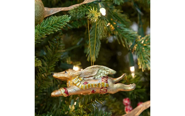 Beaded Coppertini Dog Ornament