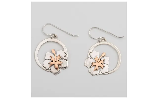 Blooming Flowers Sterling Earrings - Hibiscus