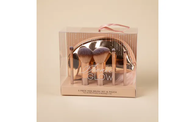 Cala Icon Gold Make Up Face & Eye Brush Travel Set