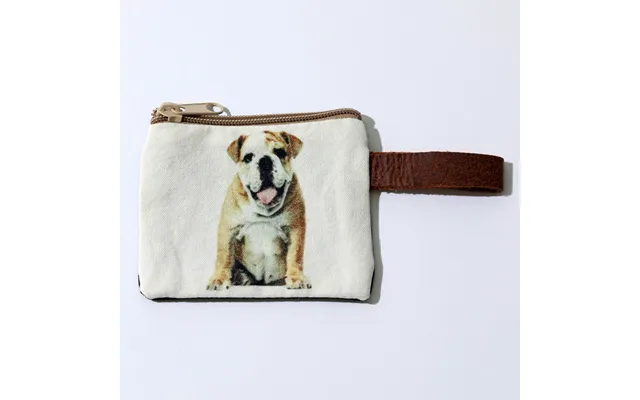 Canvas Dog Breed Coin Purse - Bulldog