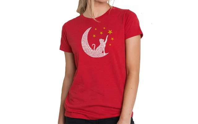 Cat Moon - Women's Premium Blend Word Art T-shirt