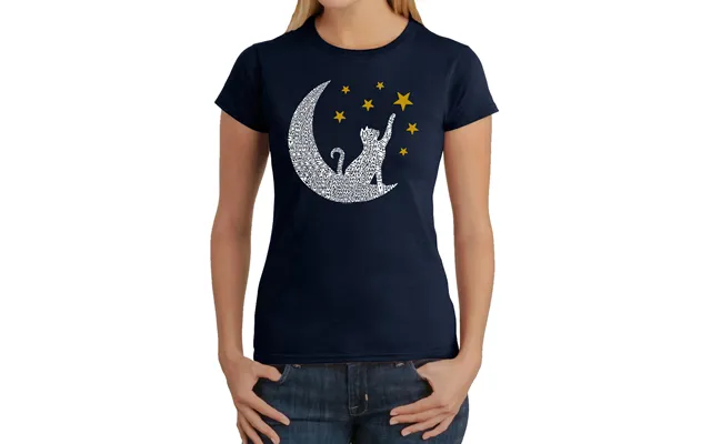 Cat Moon - Women's Word Art T-shirt