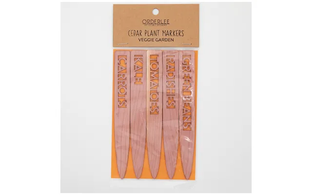 Cedar Plant Markers - Set Of 5